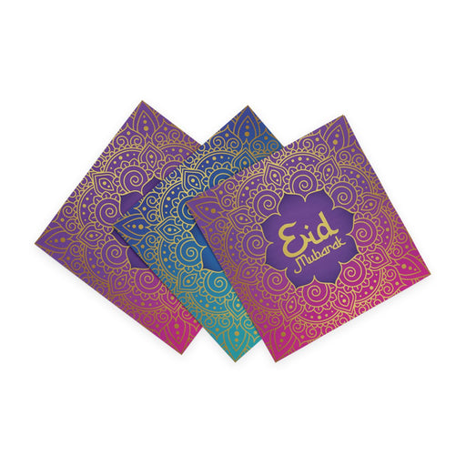 Eid Mubarak Servetten Multicolor