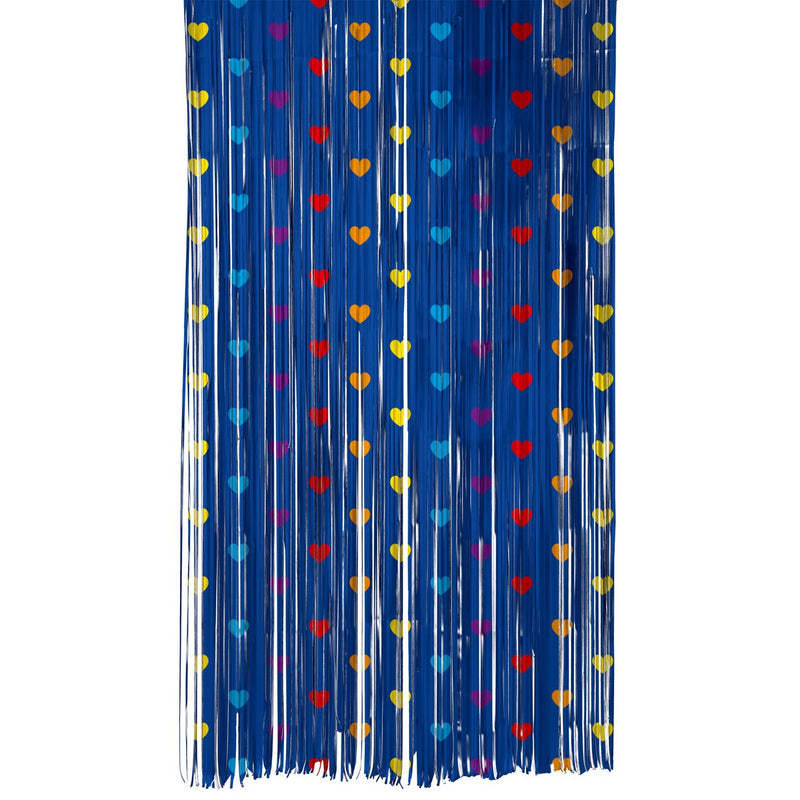 K3 Foliegordijn Hart Blauw