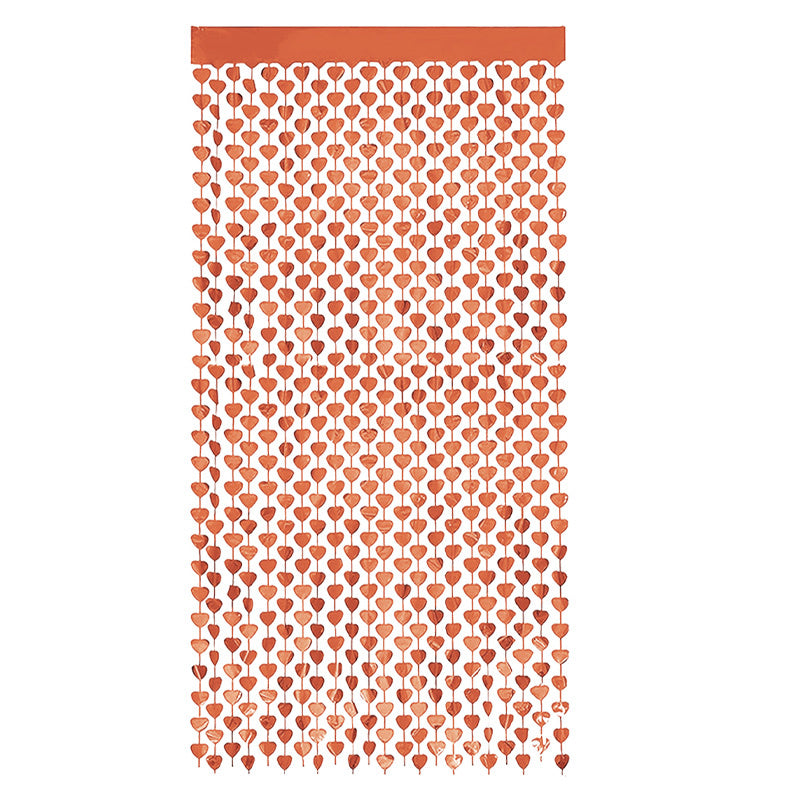 Hartjesdeurgordijn Roségoud 100 x 200 cm