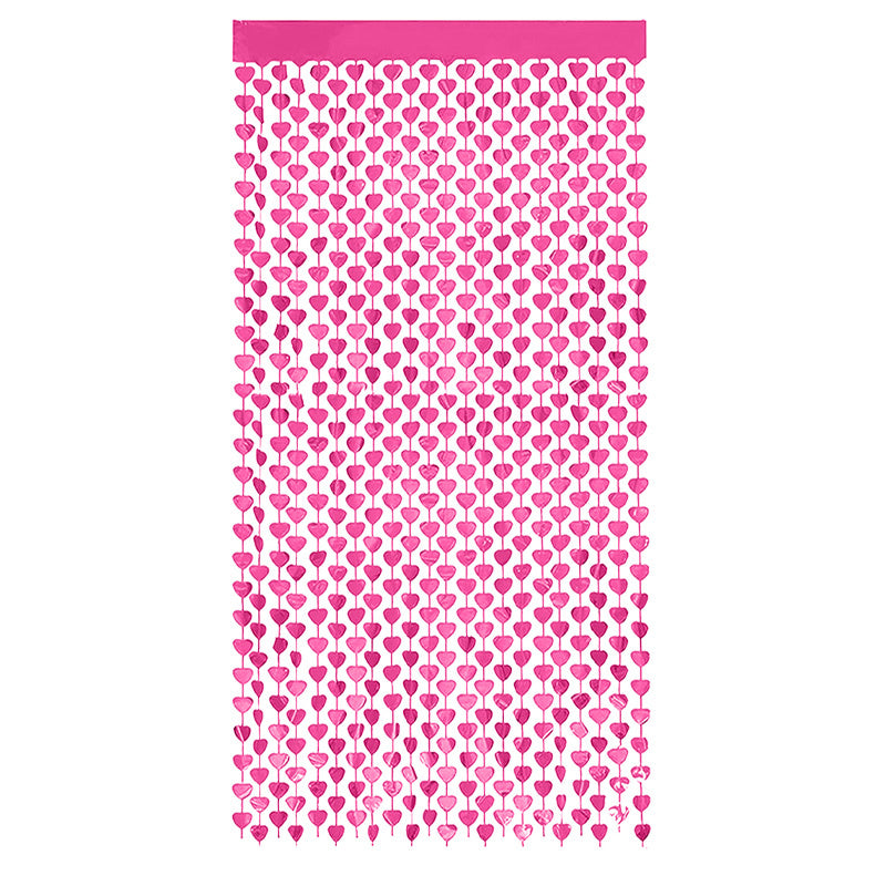 Hartjesdeurgordijn Roze 100 x 200 cm