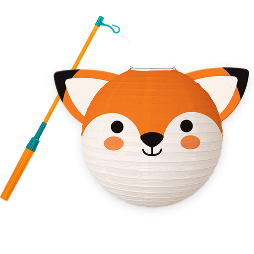Dierenlampion Vos 25 cm met Lampionstok
