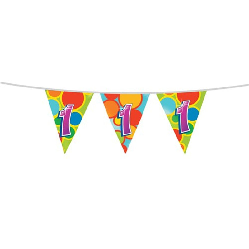 Vlaggenlijn 1 Jaar Multicolor