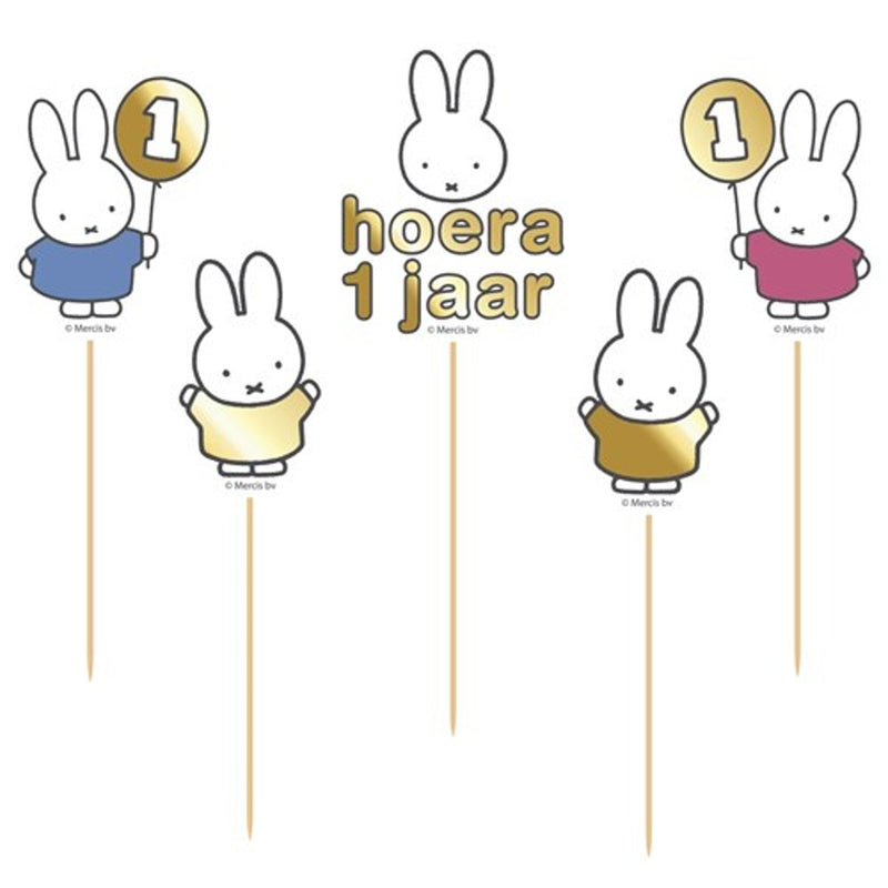 Taartdecoratie Nijntje Hoera 1 Jaar