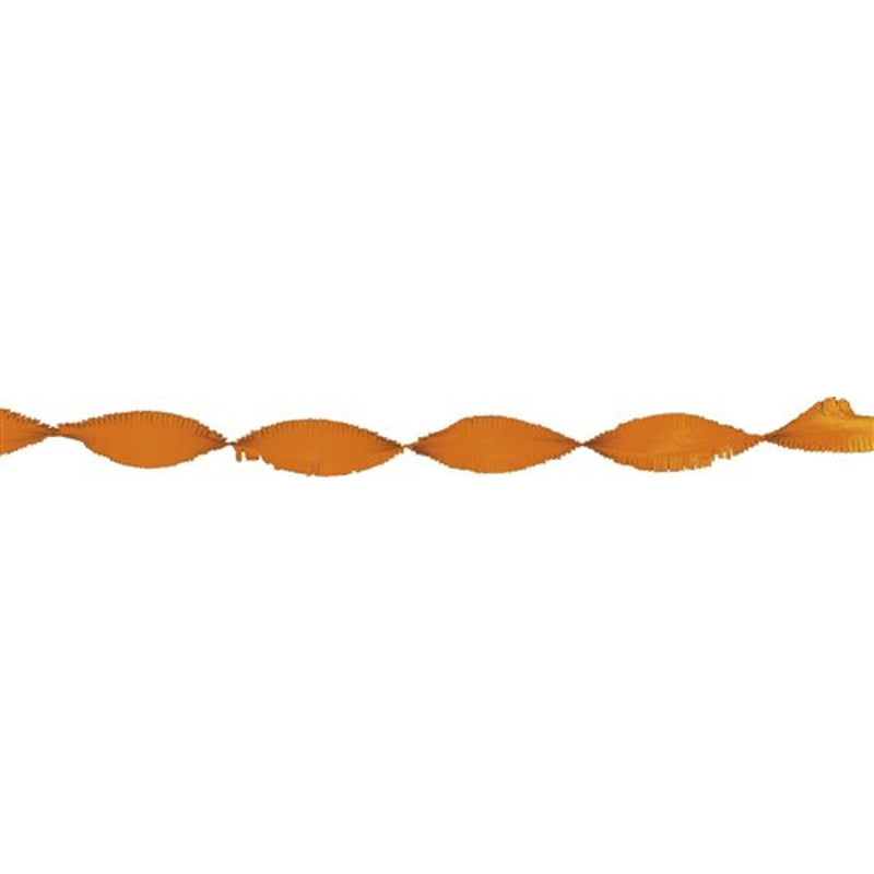 Crêpepapieren Slinger Oranje – 24 m