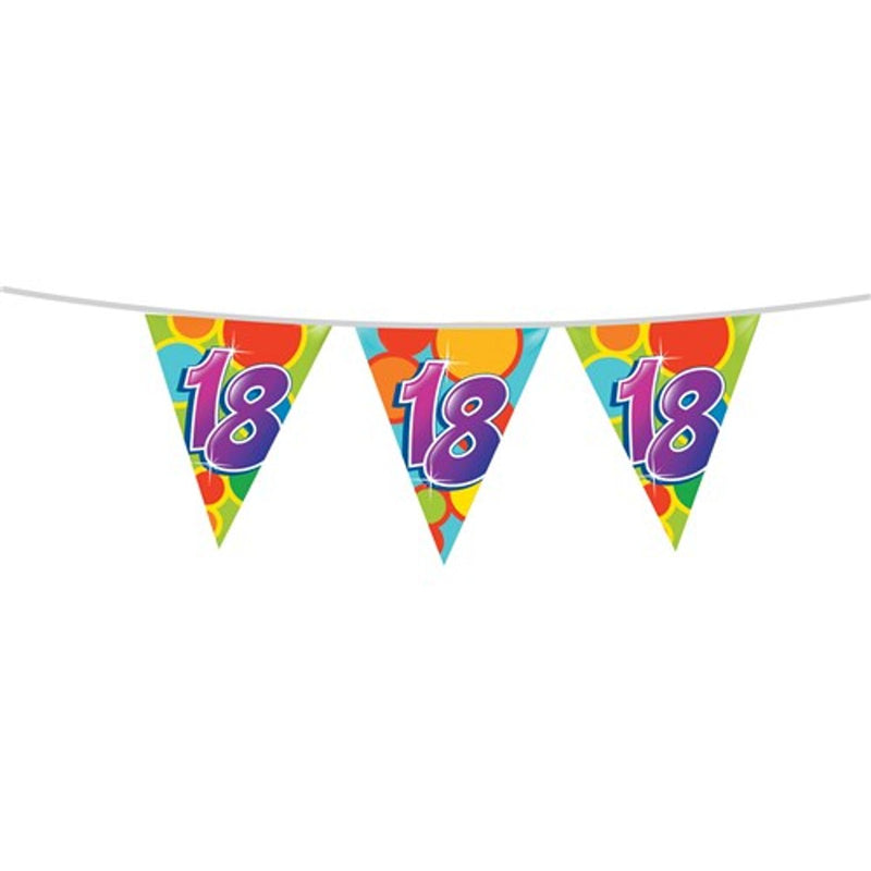 Vlaggenlijn 18 Jaar Multicolor