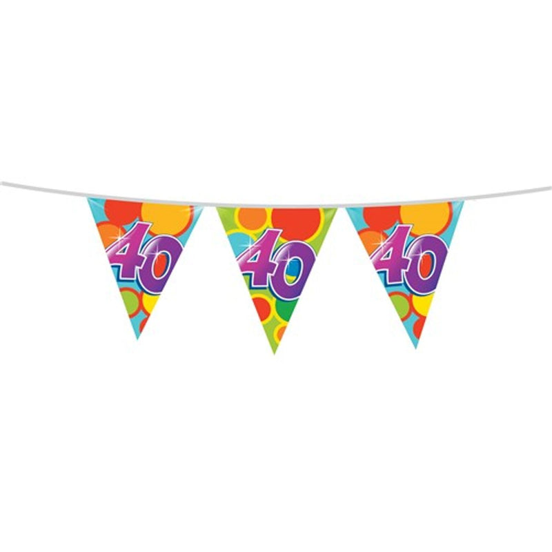 Vlaggenlijn 40 Jaar Multicolor