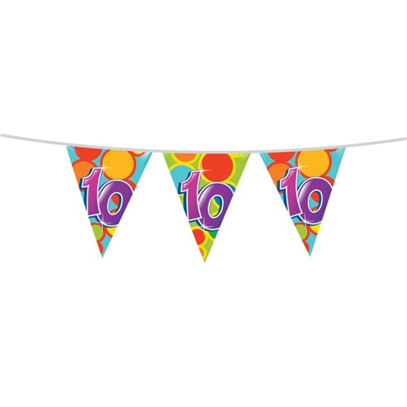 Vlaggenlijn 10 Jaar Multicolor