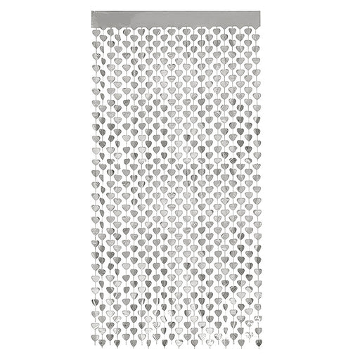 Hartjesdeurgordijn Zilver 100 x 200 cm