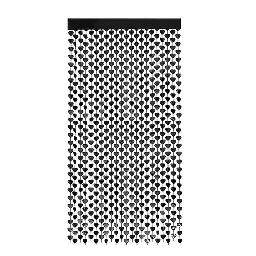 Hartjesdeurgordijn Zwart 100 x 200 cm